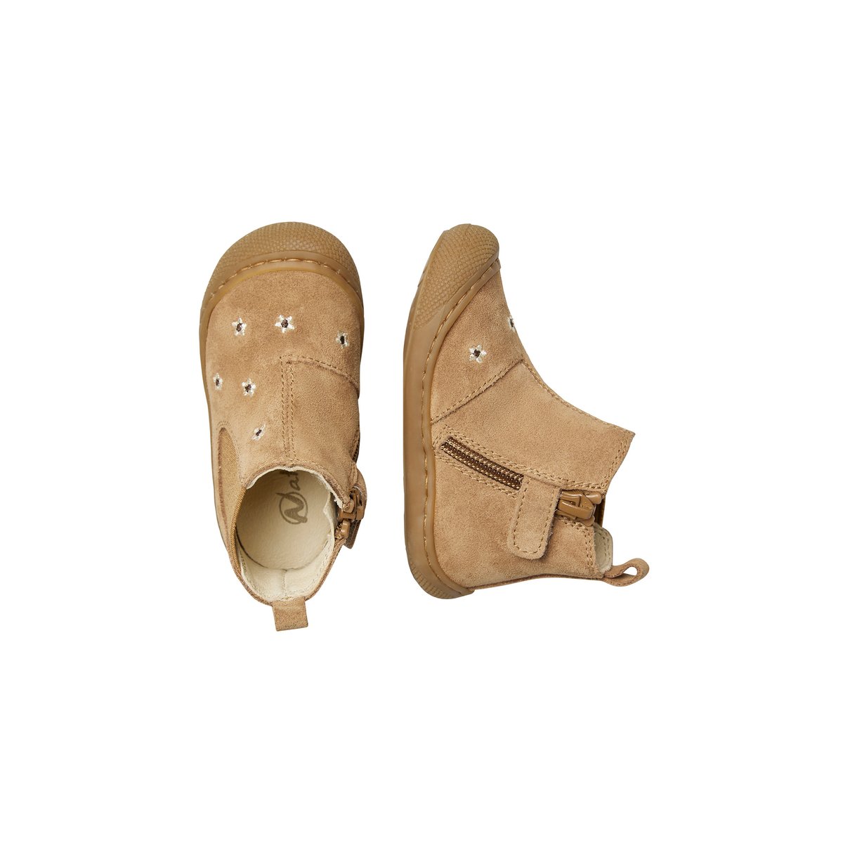 Chaussures premiers pas premier pas en suède SALLY EMBR.DAISIES beige-cognac-, NATURINO