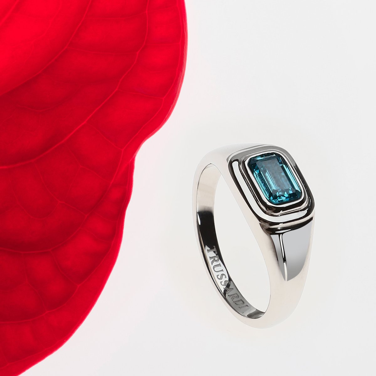 Bague T-DESIGN acier inoxydable, TRUSSARDI