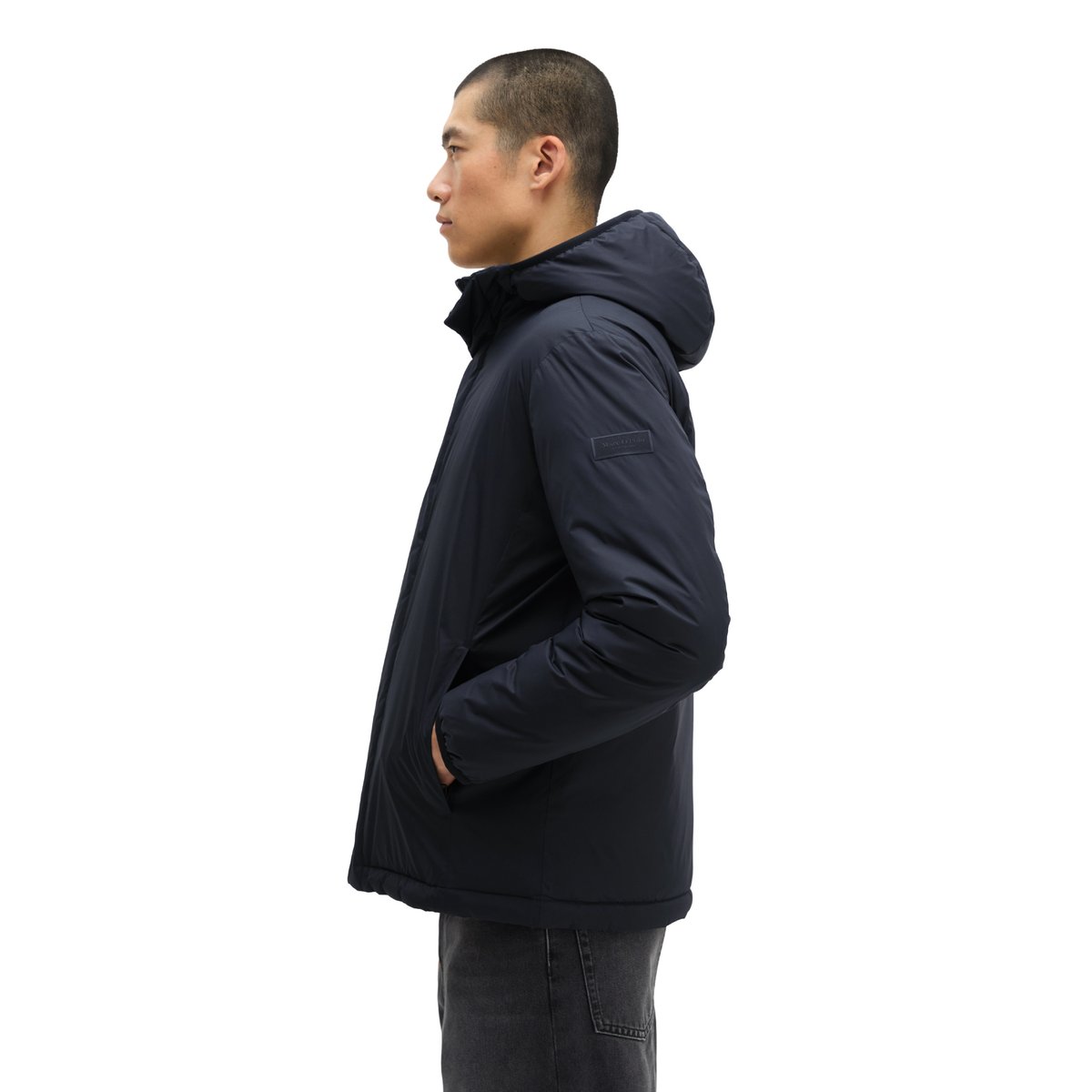 Veste réversible regular avec un léger rembourrage noir, MARC O'POLO