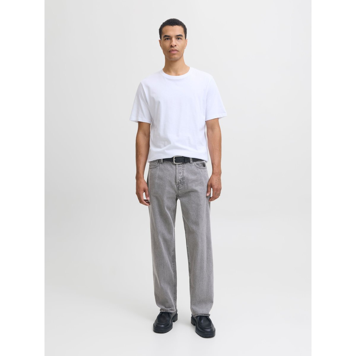 Jean À Coupe Ample grey denim, JACK & JONES