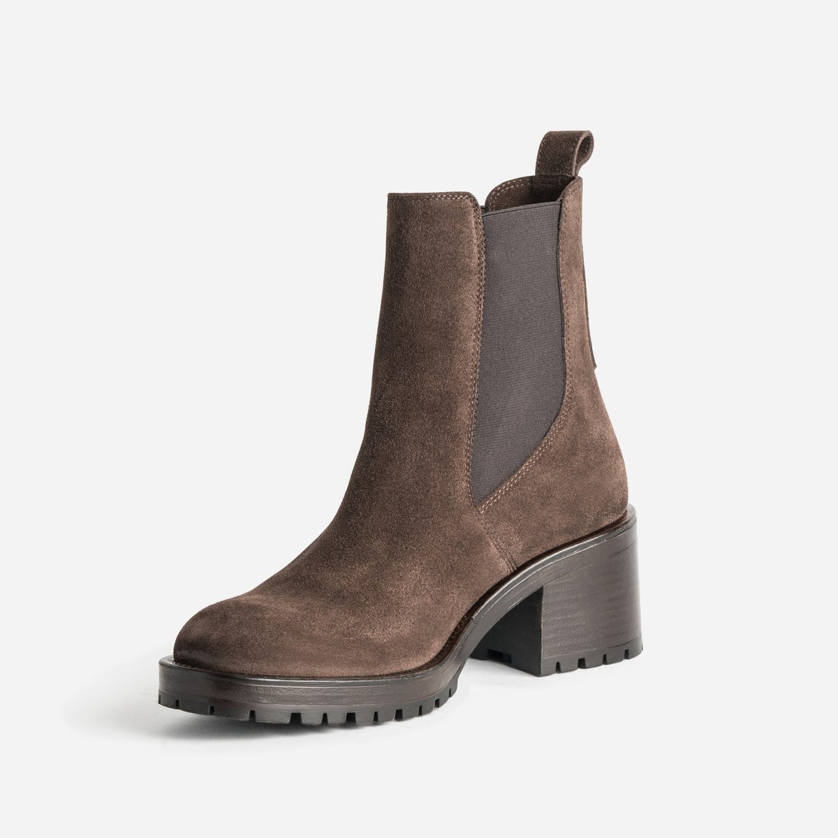 Boots À Talon en cuir NIL chocolat, ERAM