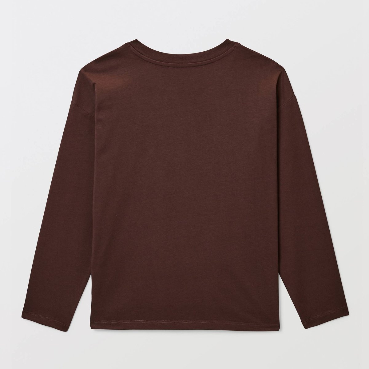 T-Shirt manches longues uni en coton BIO GOTS arbre, MONOPRIX