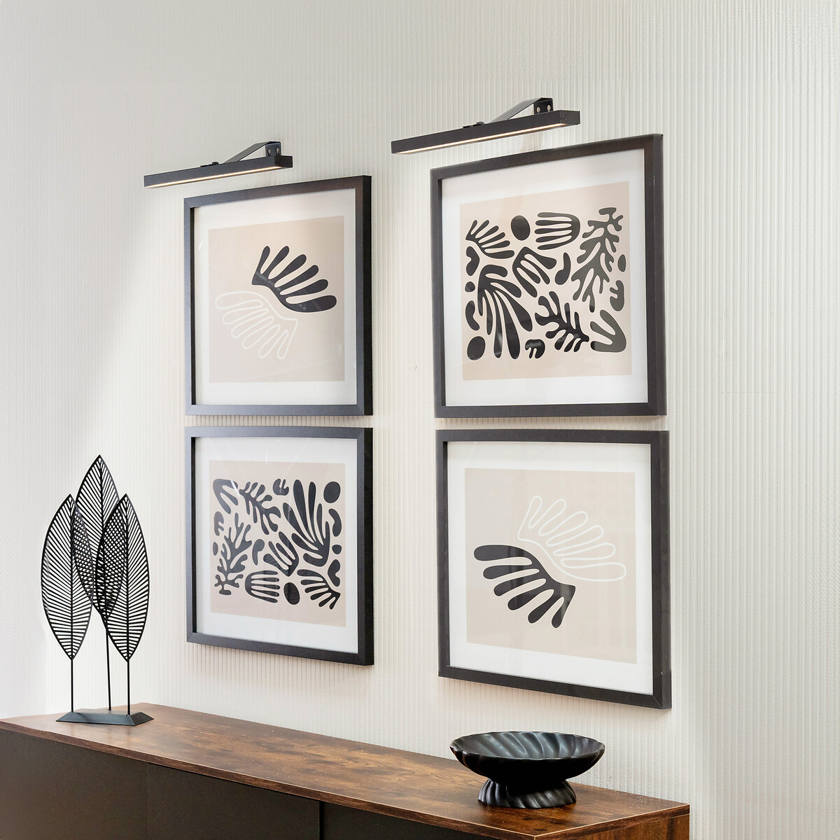 Reed Rechargeable Easy Fit Wall Light black, SO'HOME