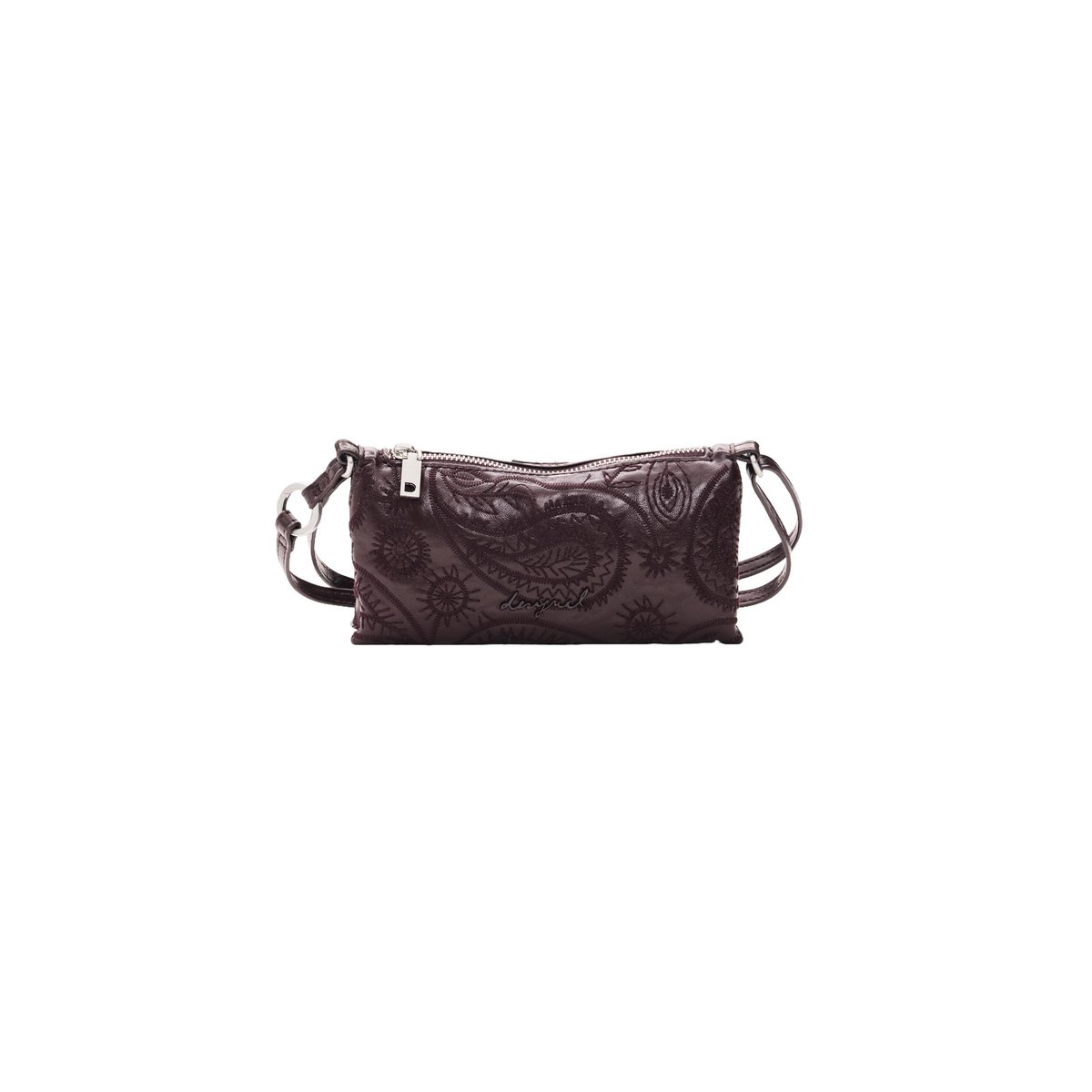 Portefeuille bandoulière Paisley rouge, DESIGUAL