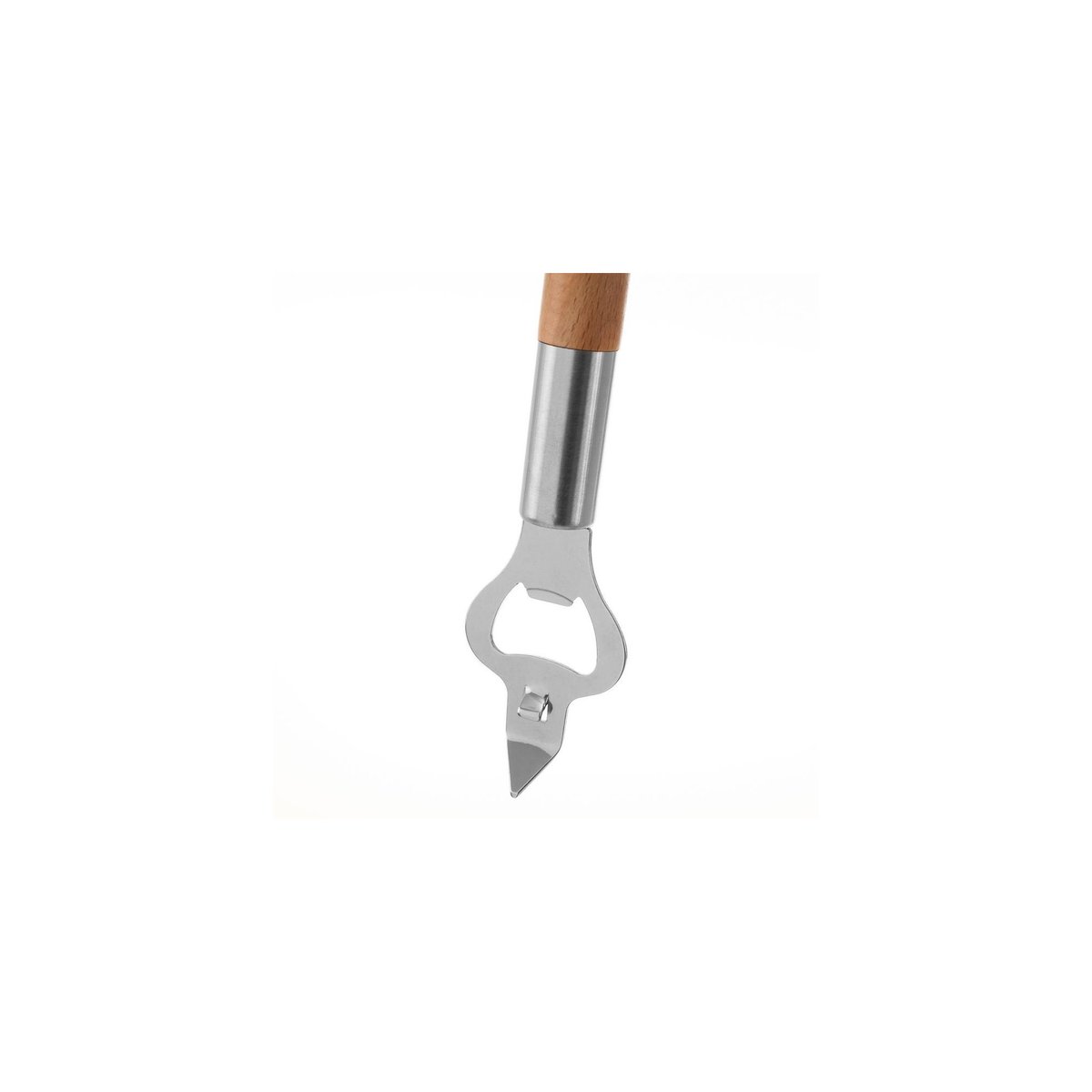 Ouvre-bouteille en bois hêtre et métal chromé bois, WADIGA