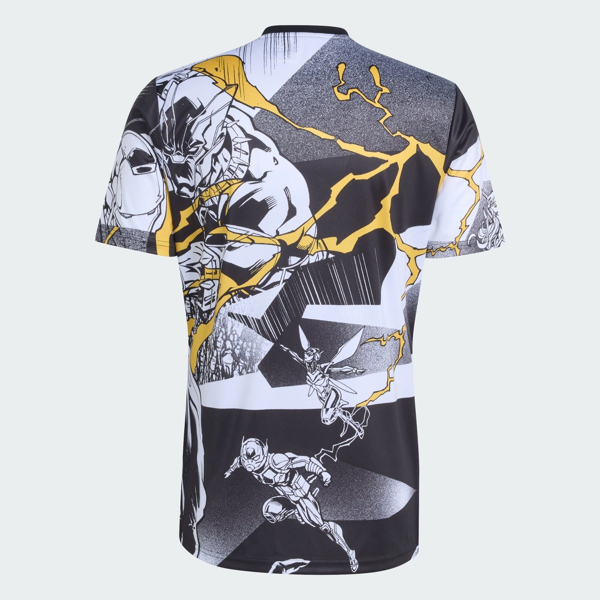 Maillot D'avant-Match Adidas Real Madrid Avengers 25/26 white / black / bold gold, adidas Performance