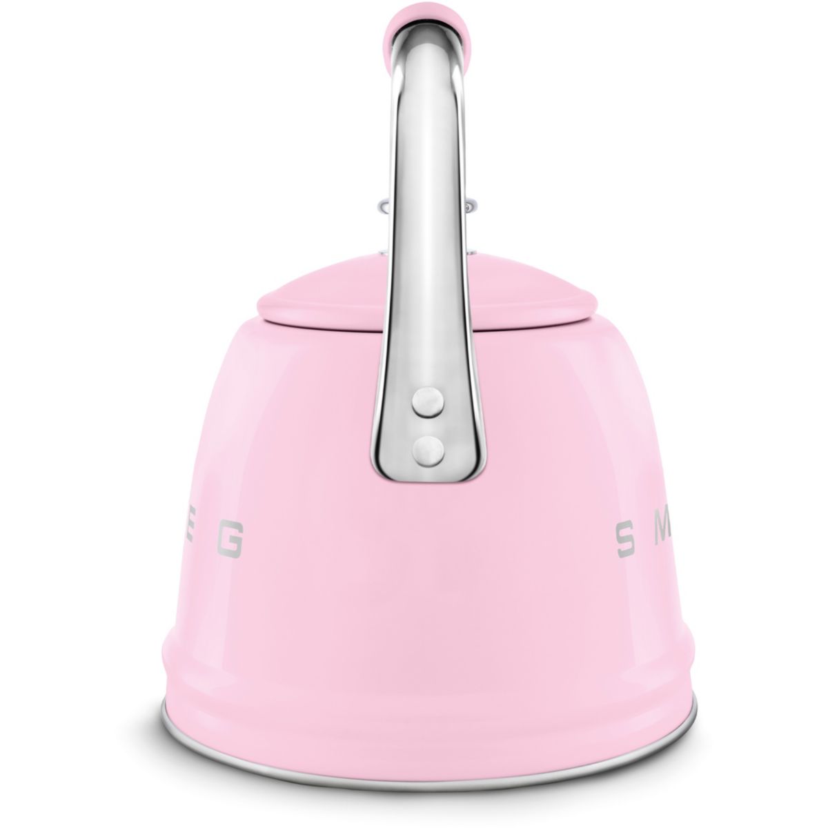 Bouilloire Sifflante 2.3L Rose couleur unique, SMEG