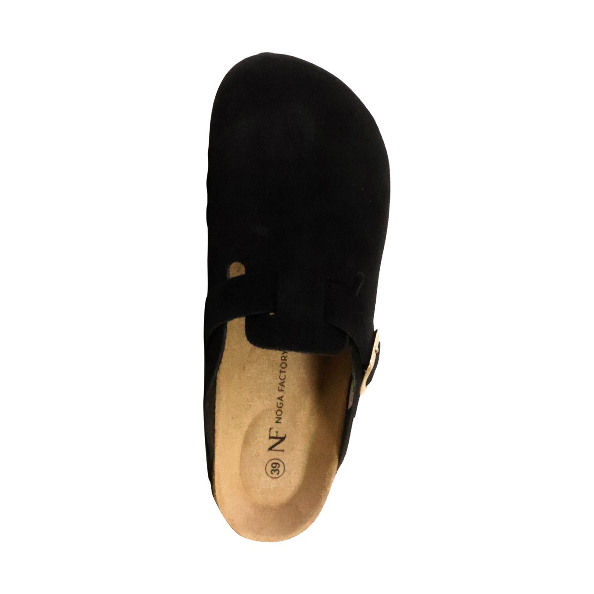 Mules Cuir Noga Boreal Edge noir, THE DIVINE FACTORY