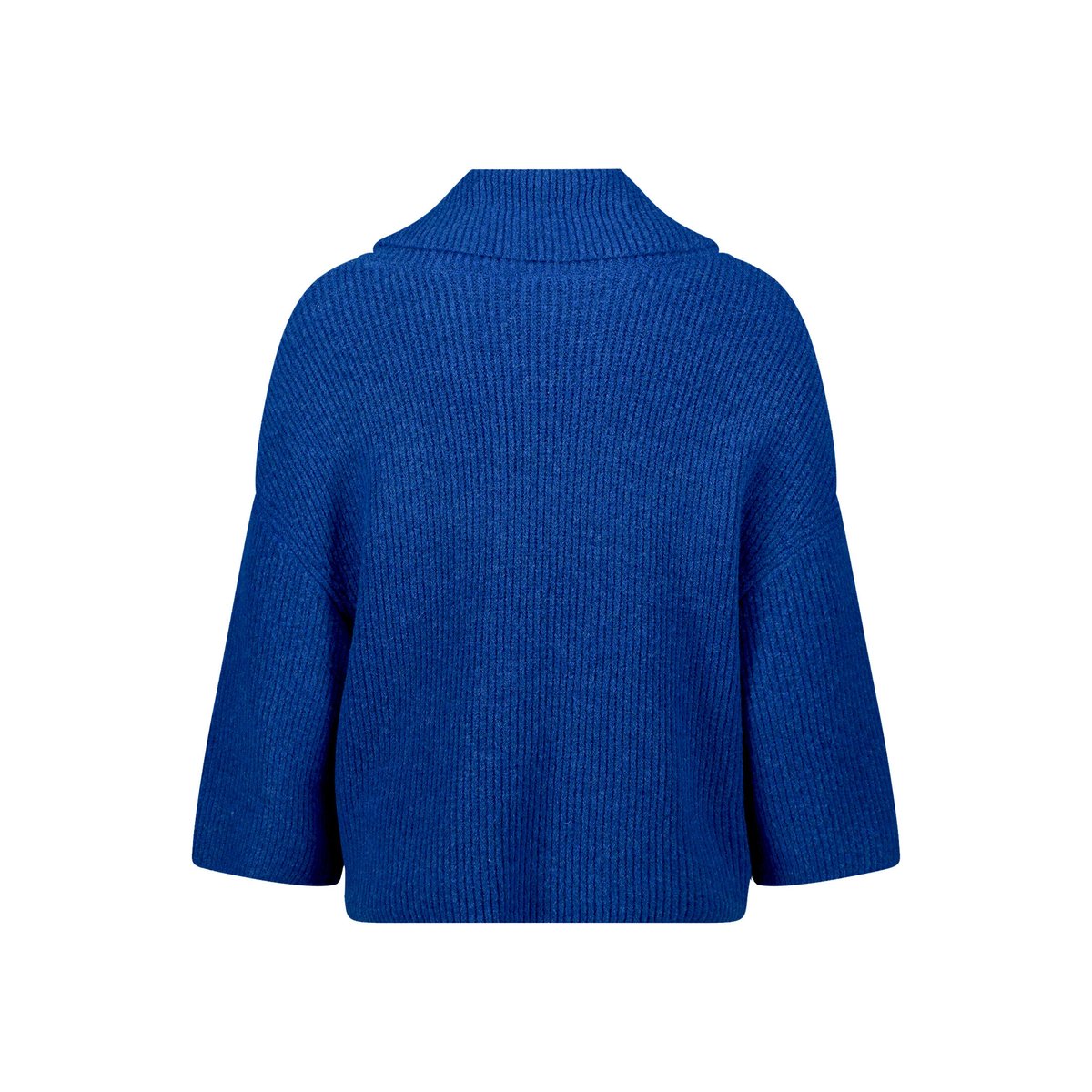 Pull-over en maille à col middle blue melange, BETTY & CO