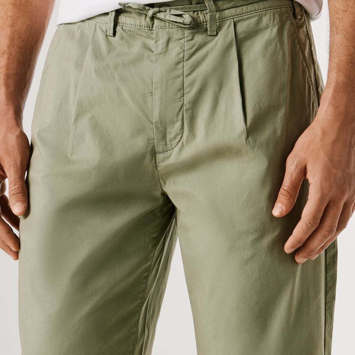 Pantalon Chino Coupe Décontractée vert palmier, PEPE JEANS