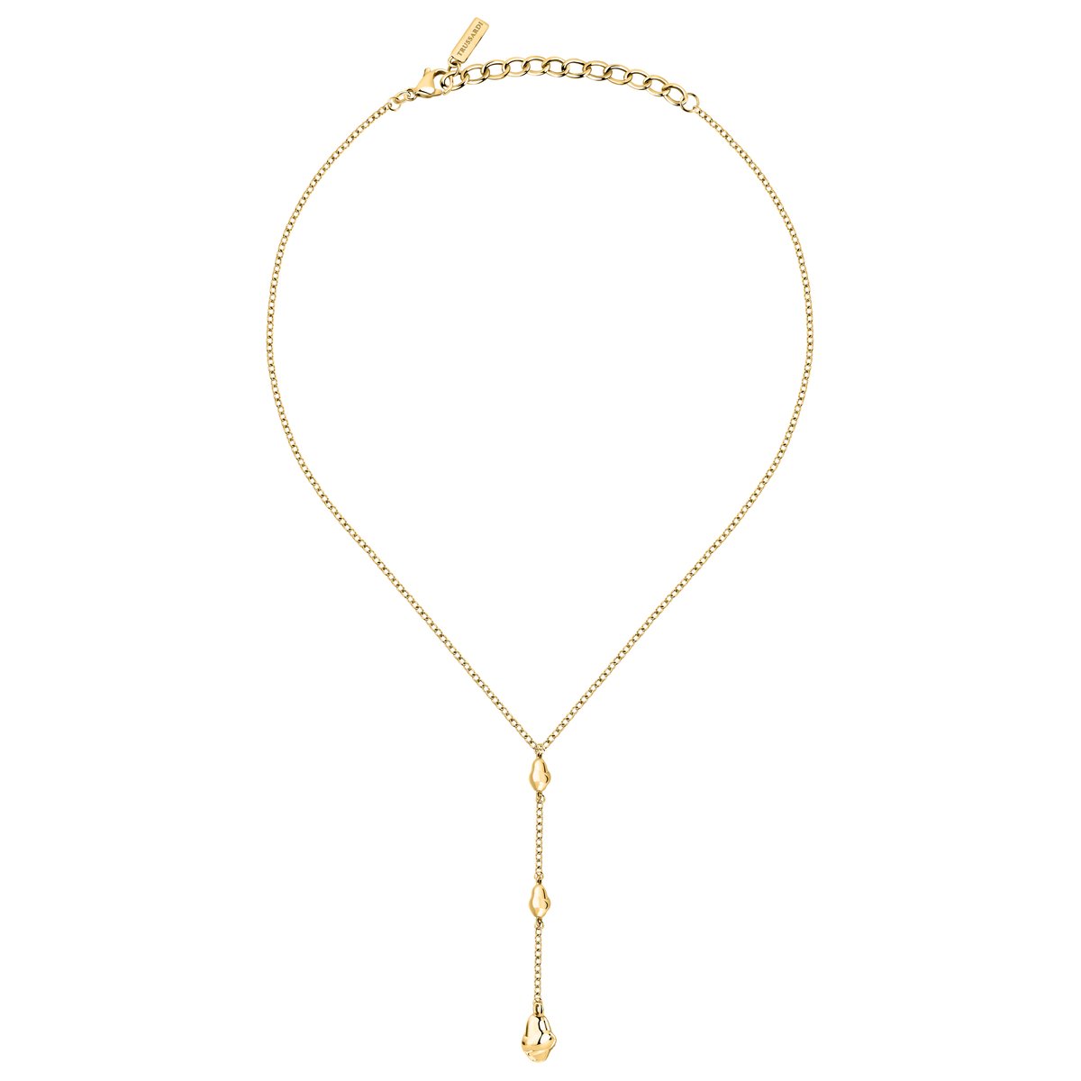 Collier en acier, cristaux, T-DESIGN or jaune, TRUSSARDI