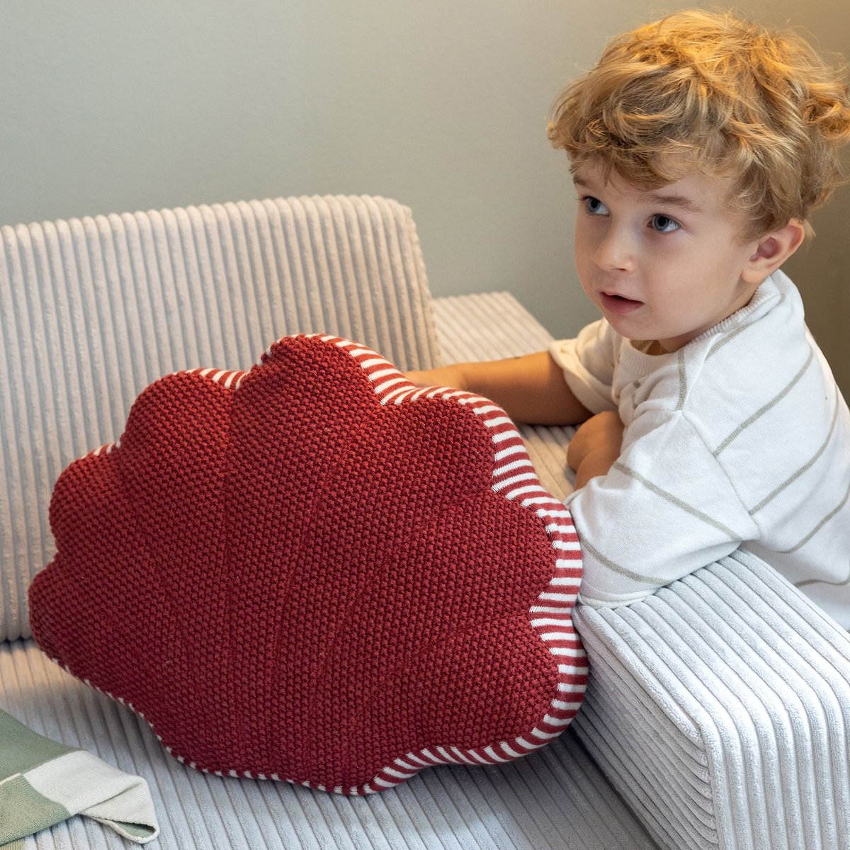 Doudou peluche coquillage rose pâle, KINDSGUT