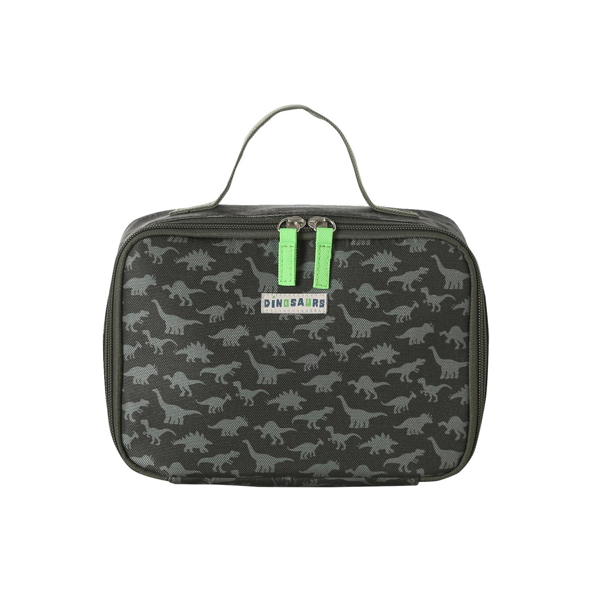 Sac à goûter en polyester kaki, VERTBAUDET