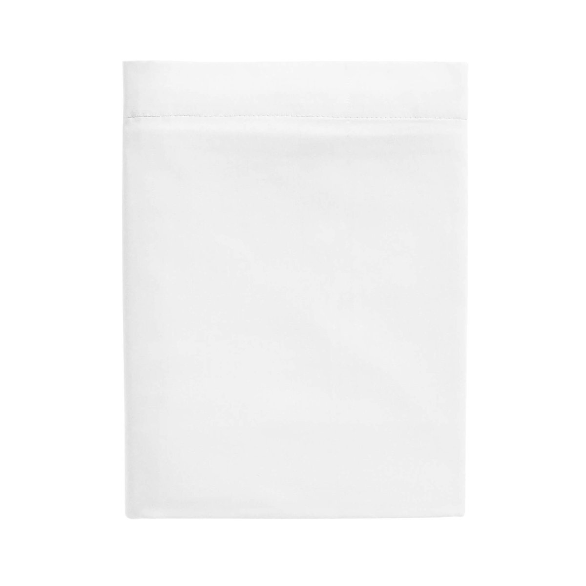 Drap plat satin de coton made in France blanc, TERRE DE NUIT