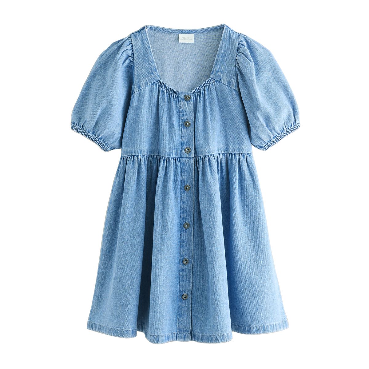 Robe à manches bouffantes jean, NEXT