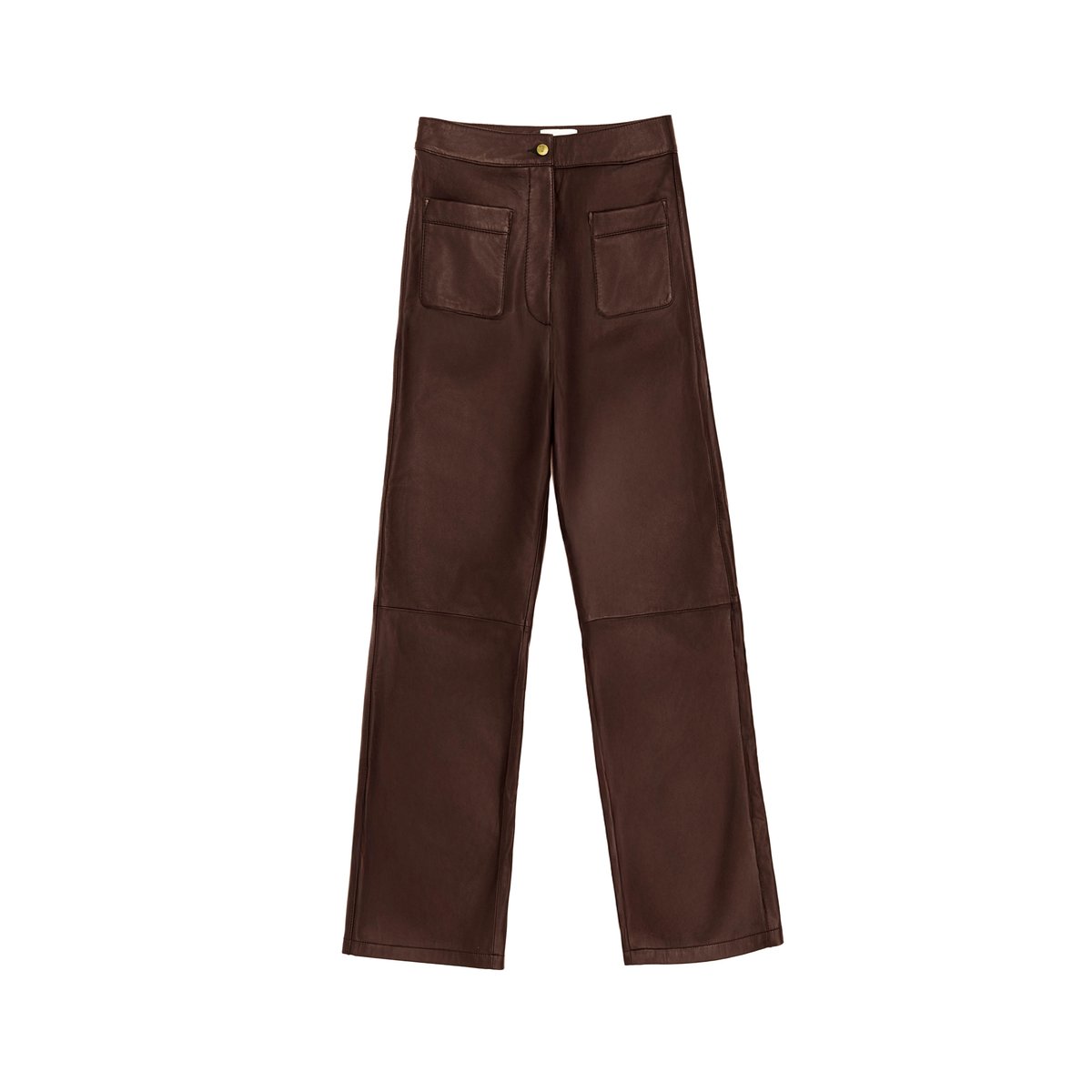 Pantalon loose uni ATLANTY 16-marron, LA PETITE ETOILE