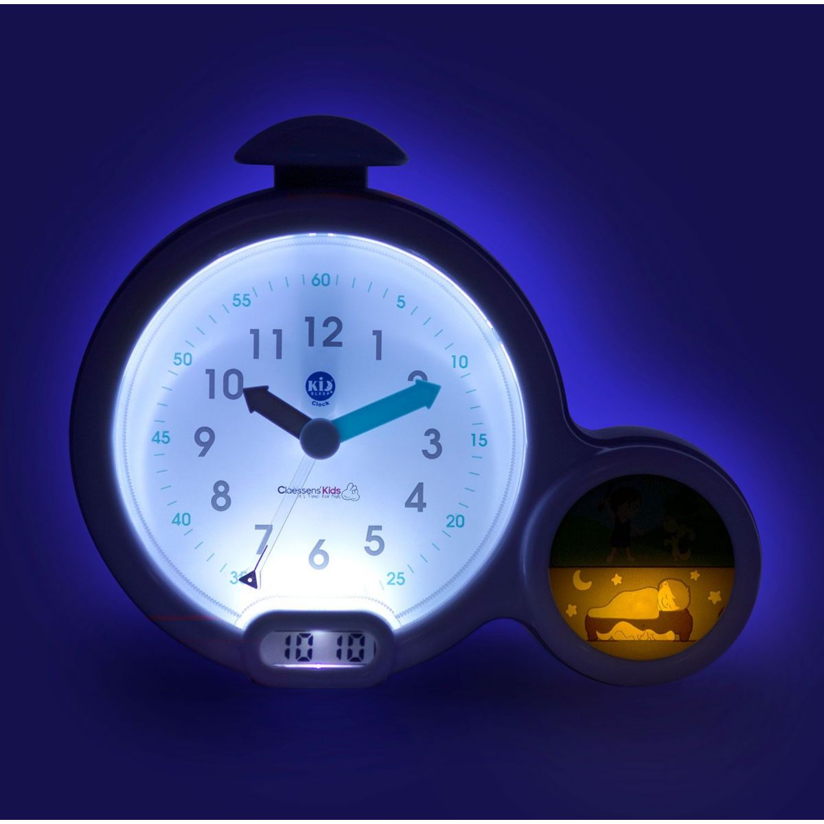 Réveil éducatif Kid'Sleep Clock blanc, rose, PABOBO