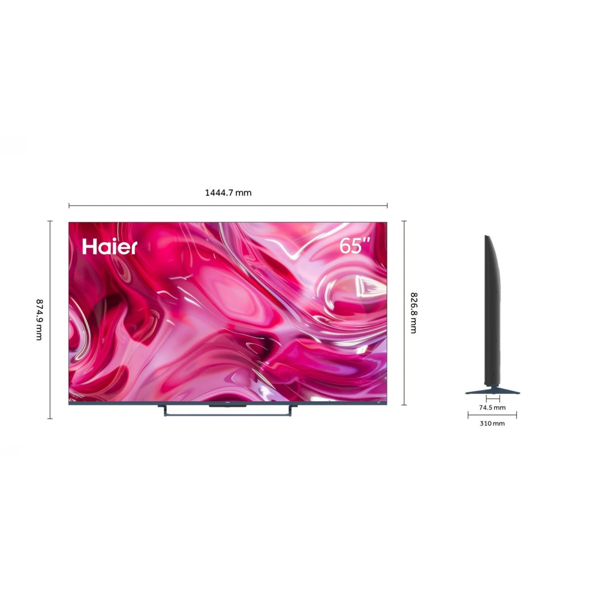 TV QLED H65S90GUX (2026) 65" (165 cm) couleur unique, HAIER