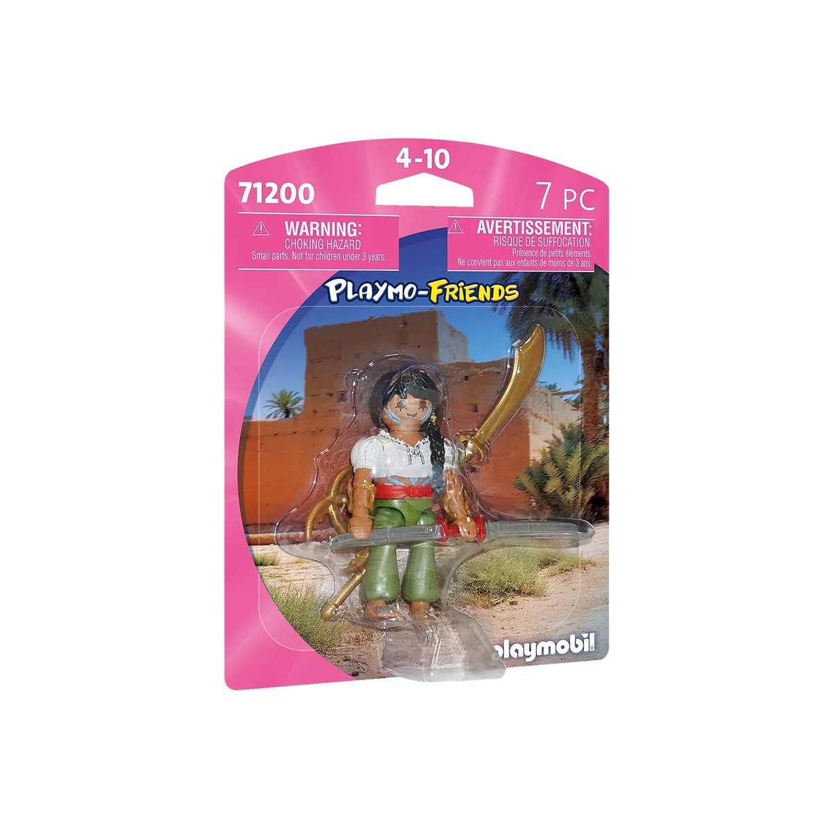 Combattante avec lance multicolore, PLAYMOBIL