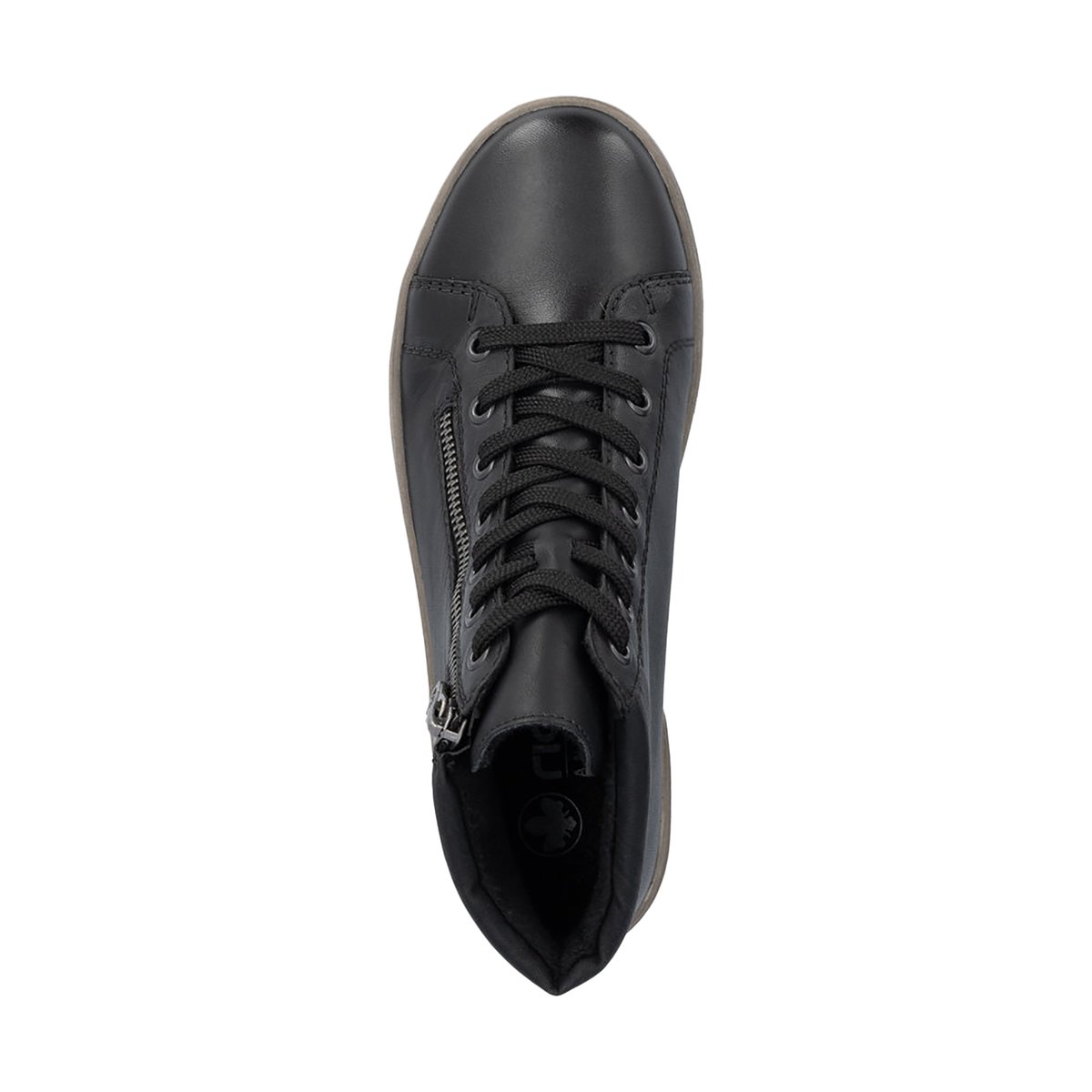 Baket Montante Cuir Lugano noir, RIEKER
