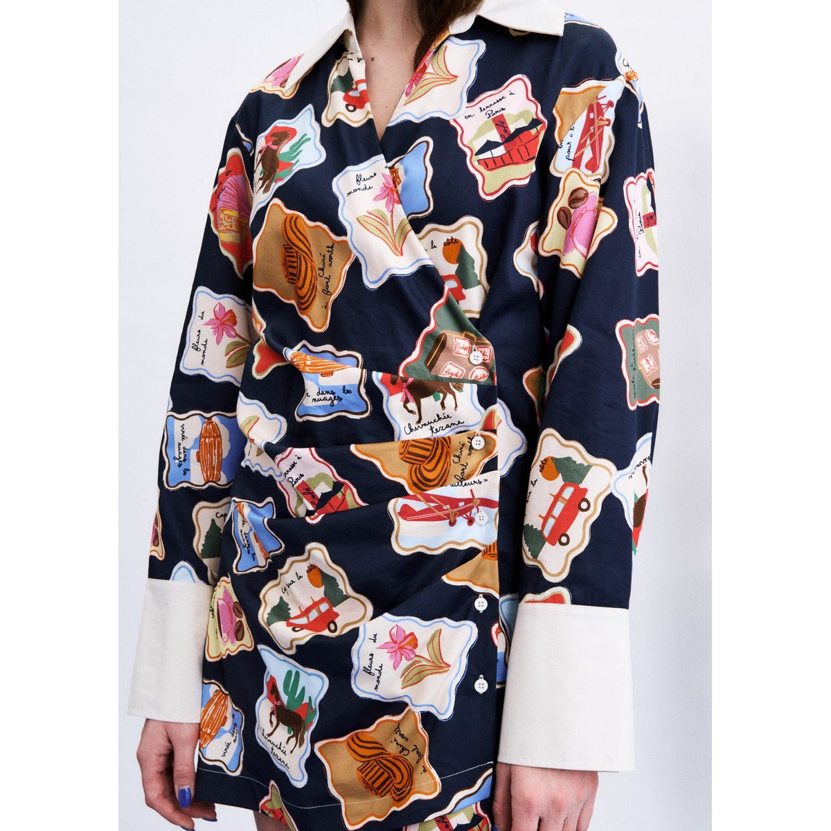 Robe Whitby en coton WHITBY timbres, FRNCH