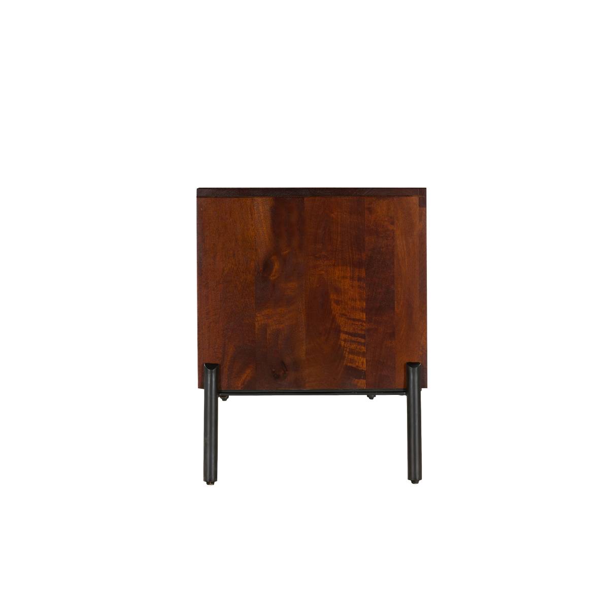 Meuble TV en bois de manguier et métal NAYELI bois foncé, MADE IN MEUBLES