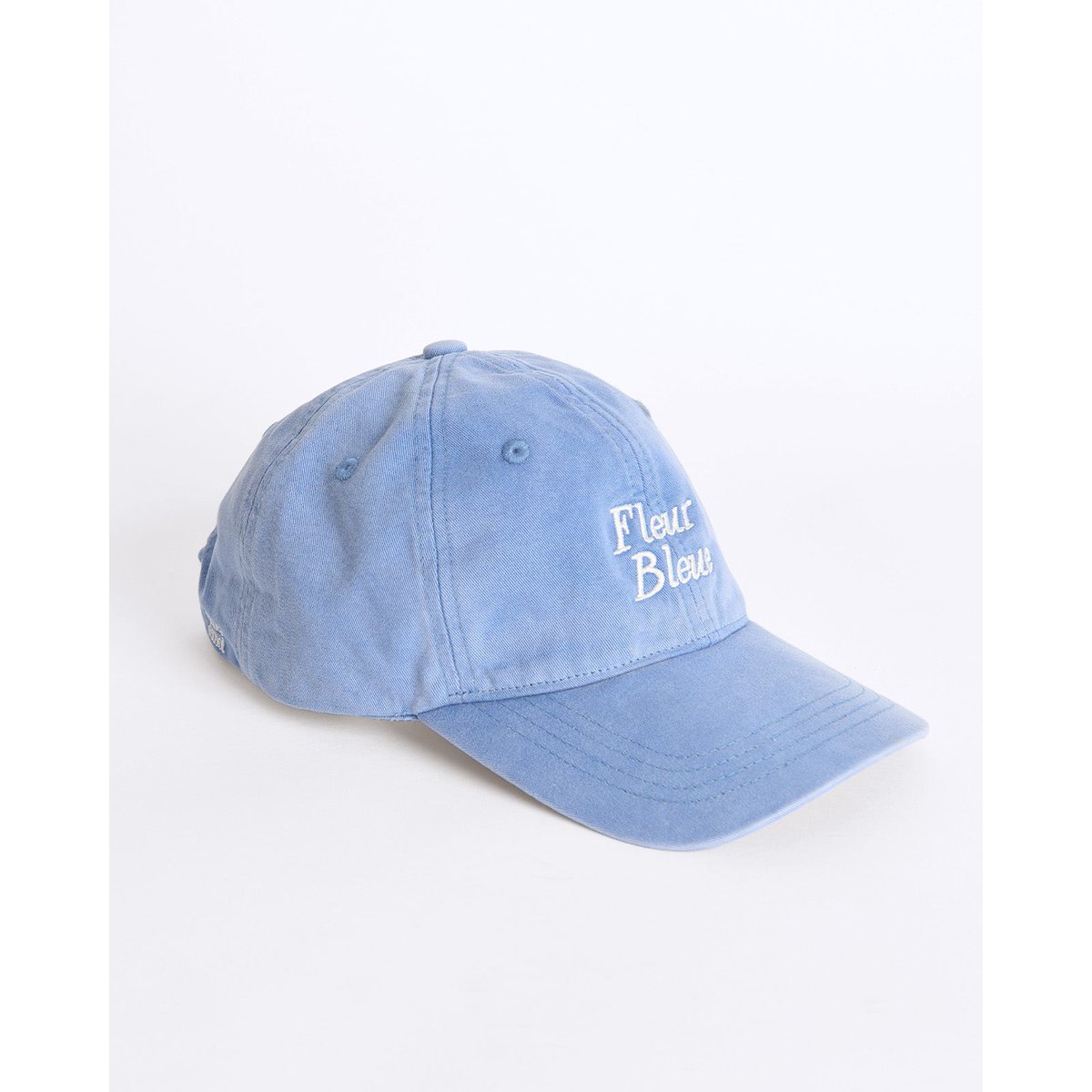 Casquette Fleur bleue brodé bleu, EMOI EMOI