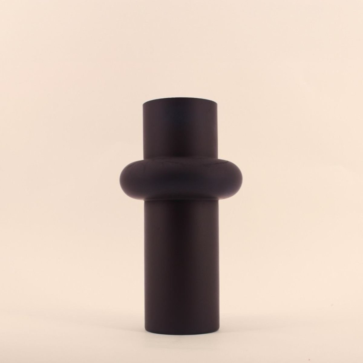 Vase anneau en verre, H31cm noir, DECOSTAR