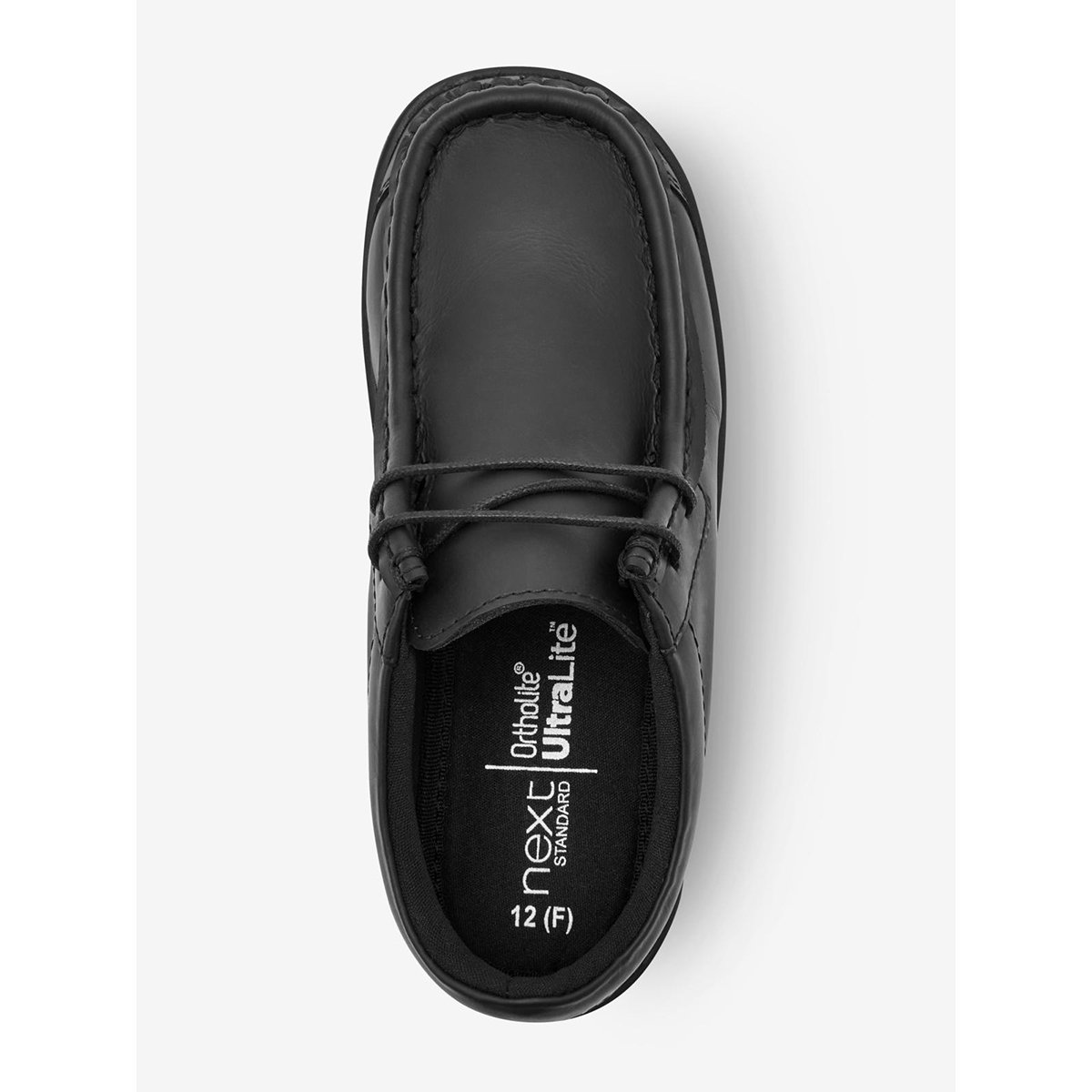 Chaussures En Cuir À Lacets Wallabee noir, NEXT