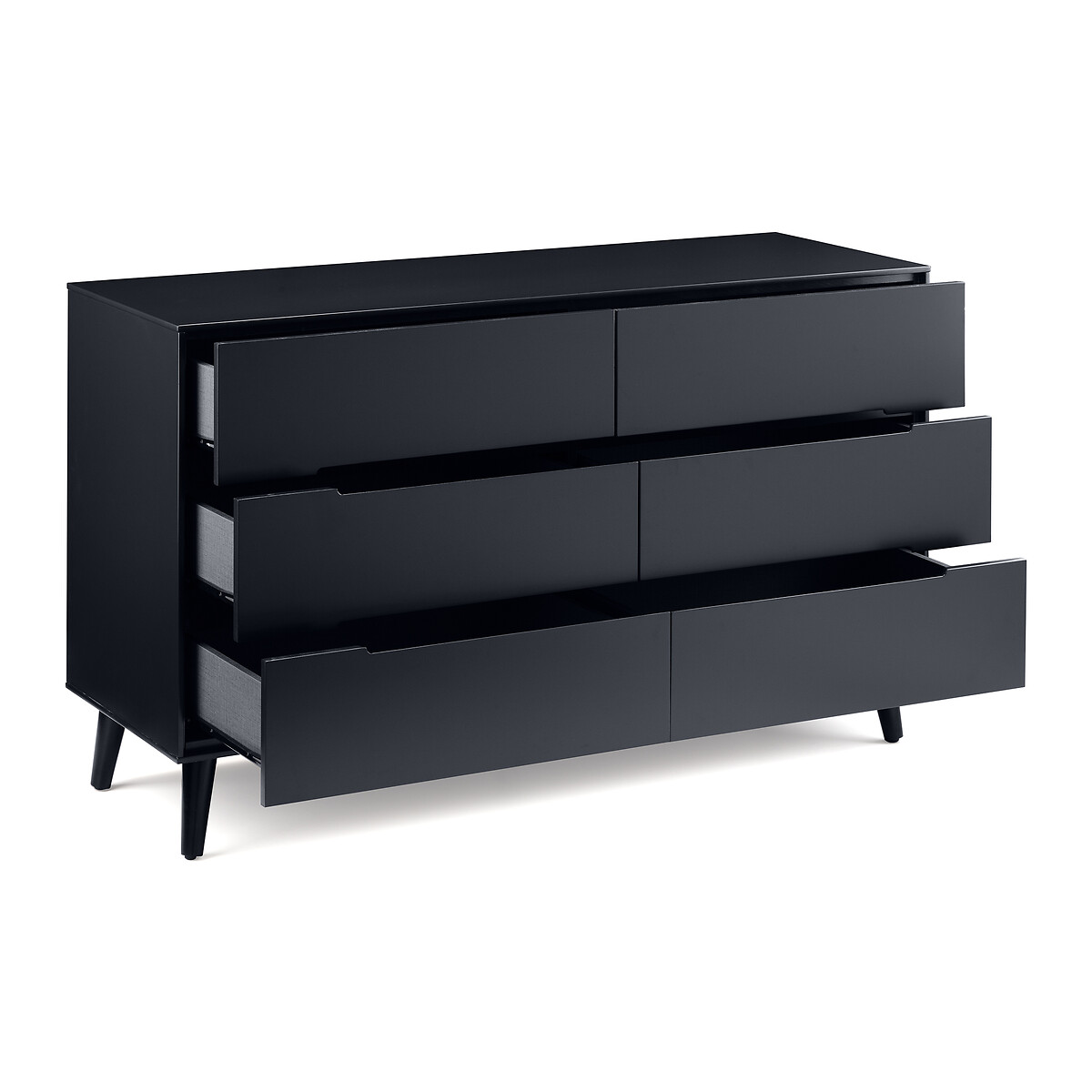 Anderson Wide Retro Chest of 6 Drawers charcoal, SO'HOME