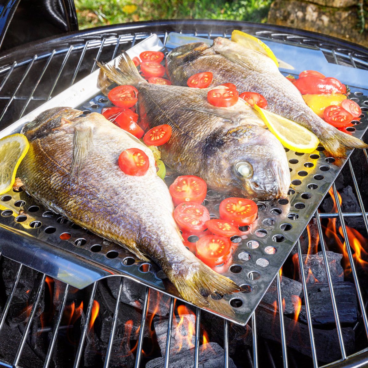 Barbecue à charbon pour 12 personnes noir, SOMAGIC