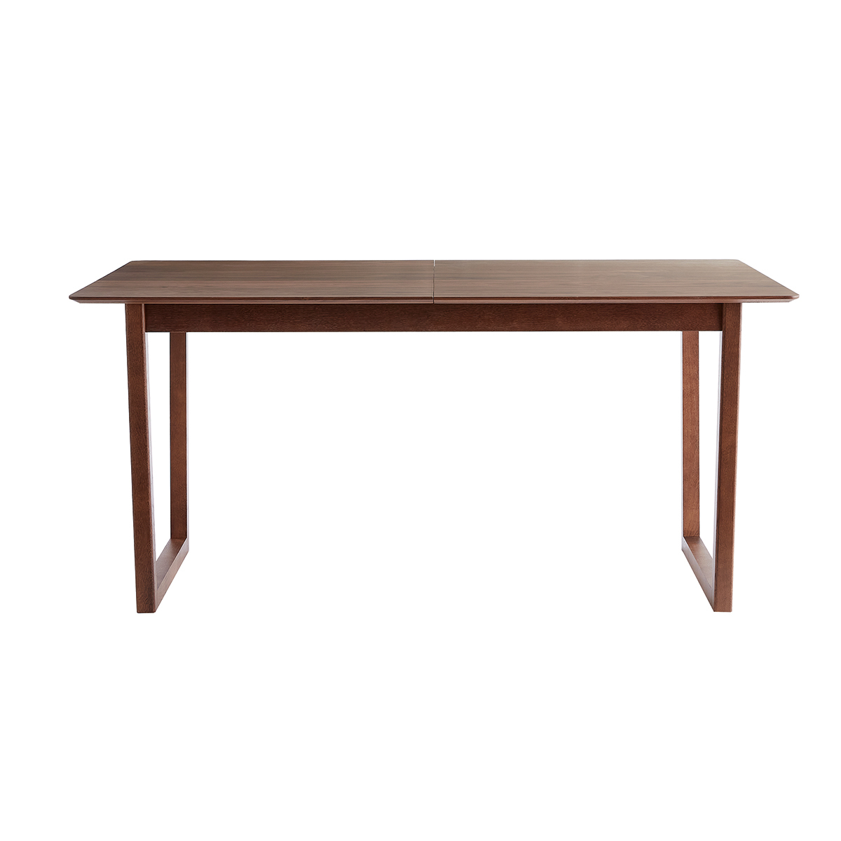 Table à manger scandinave extensible rectangulaire L160-240 cm LAHO noyer, MILIBOO