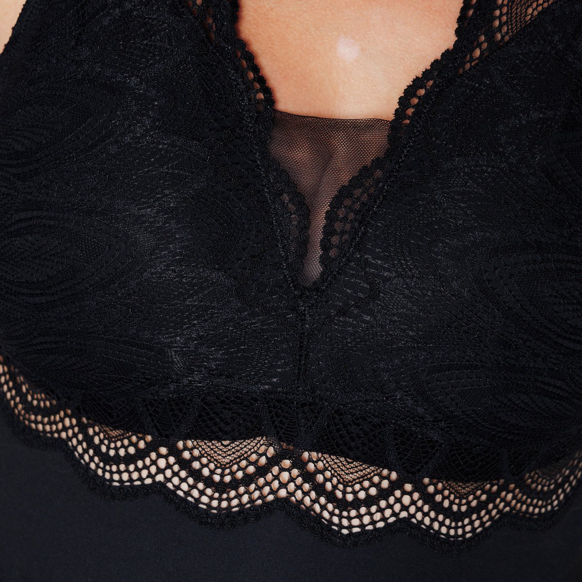 Body post-opératoire INOUIE noir, ROUGEGORGE LINGERIE