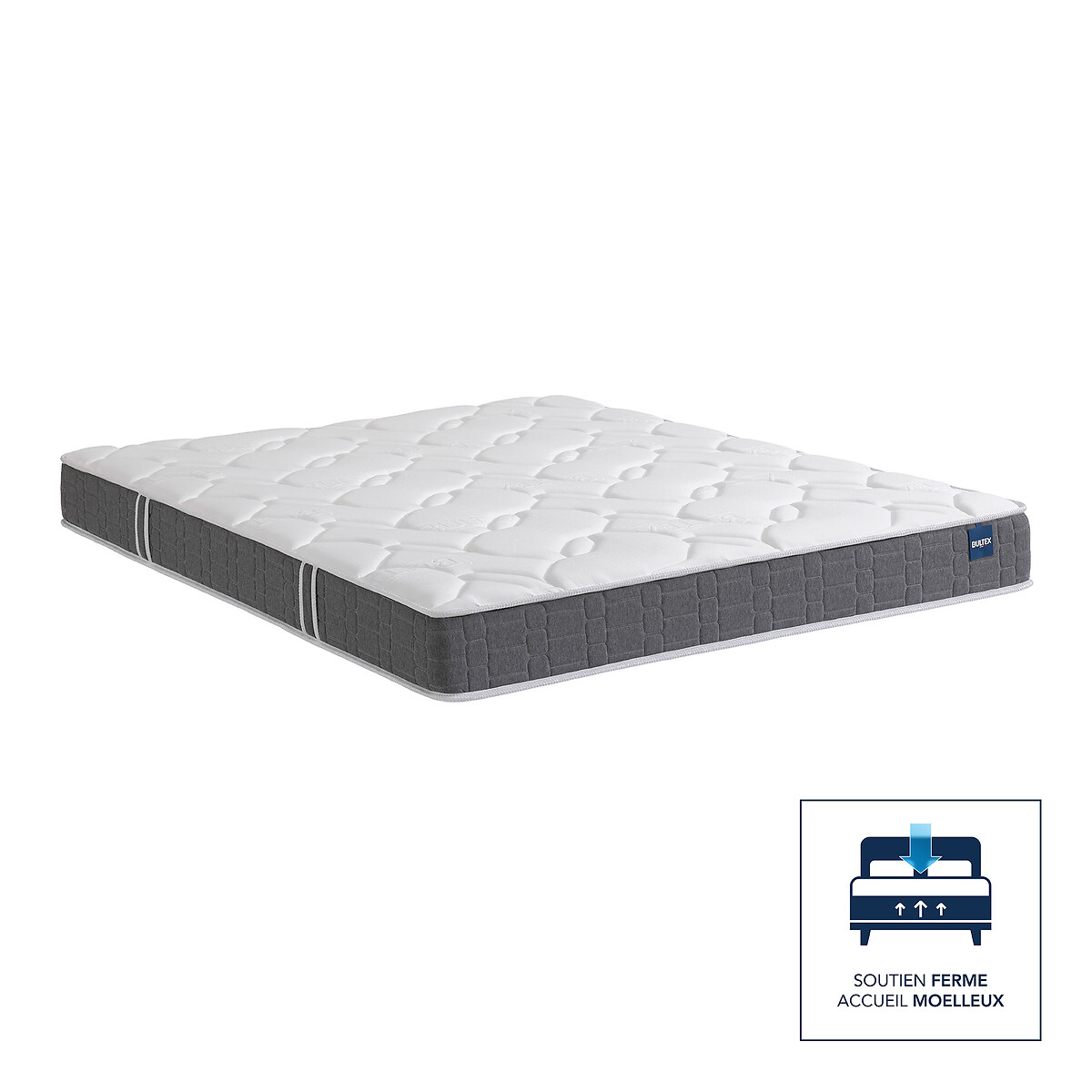 Matelas mousse HR Essential BULTEX® 20 cm blanc/gris fumé, BULTEX