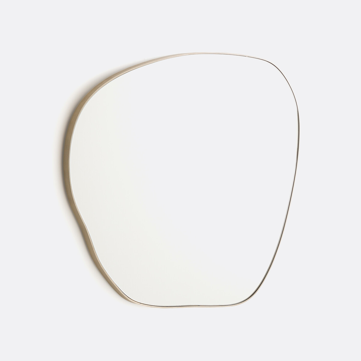 Miroir forme organique, longueur 63,5 cm, hauteur 53,3 cm, ORNICA laiton, LA REDOUTE INTERIEURS