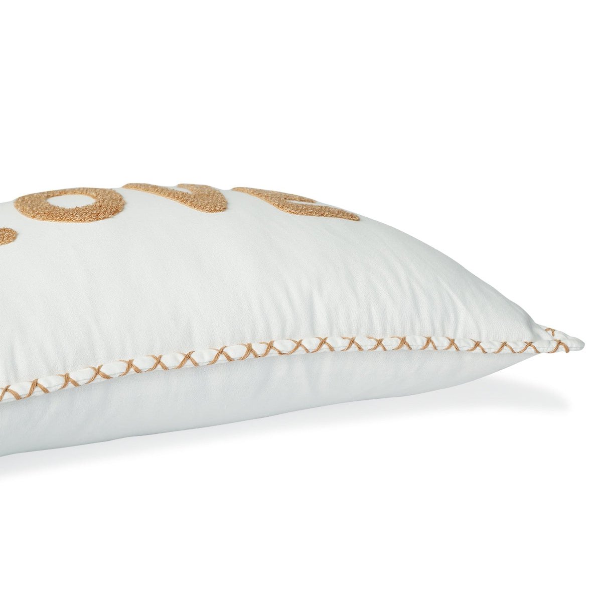 Housse de coussin toile de coton XLOVE terre de sienne, FEBRONIE