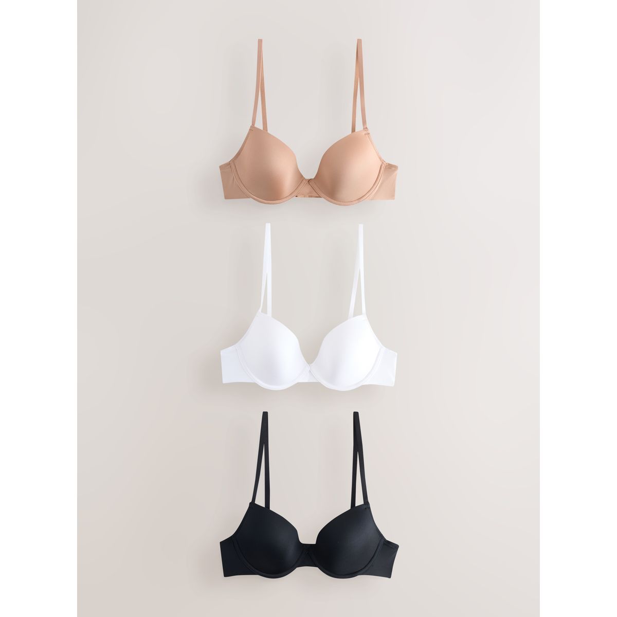 Soutien-gorge invisible, lot de 3 noir/ blanc/ chair, NEXT