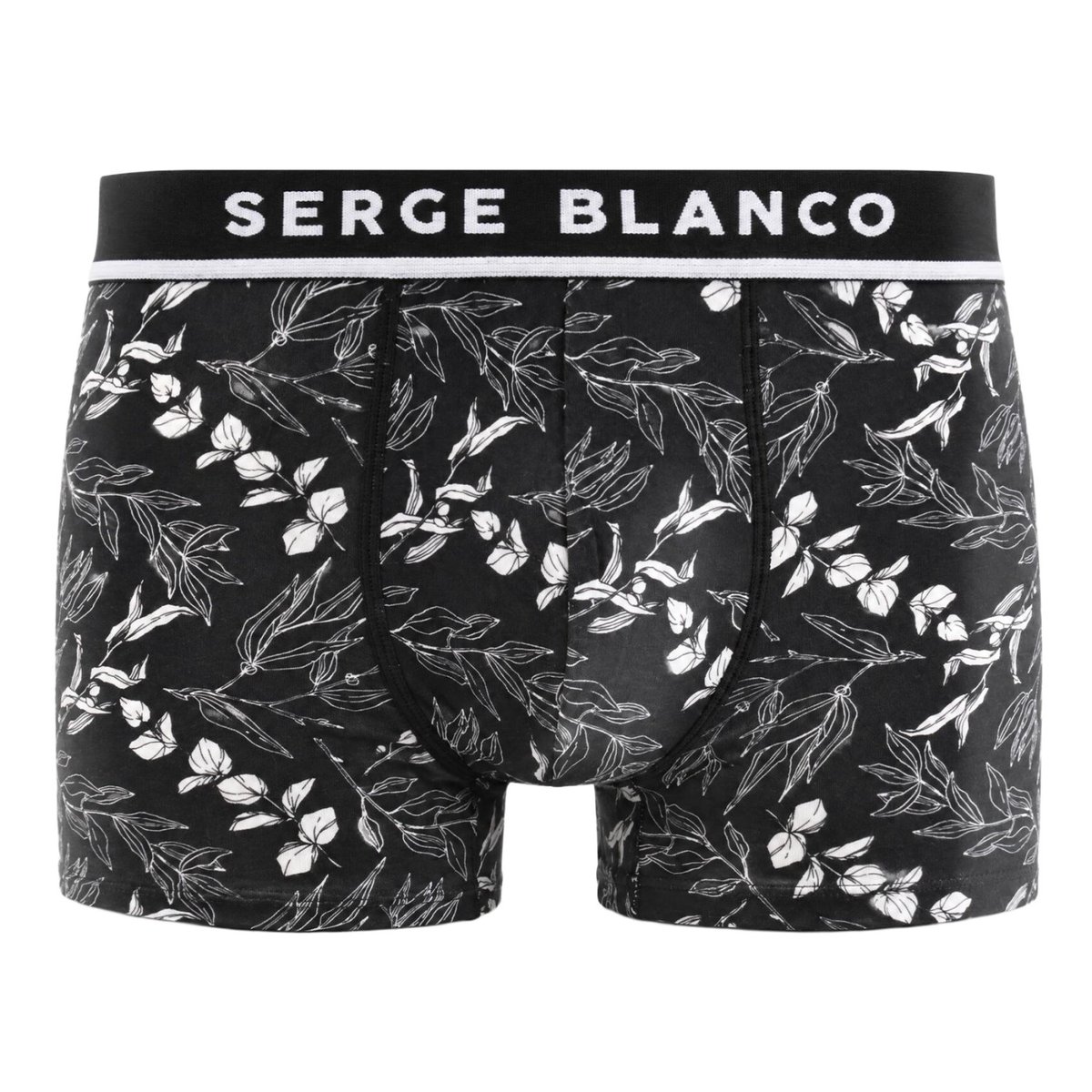 Lot De 3 Boxers Microfibre noir/jaune/bleu/blanc/kaki, SERGE BLANCO