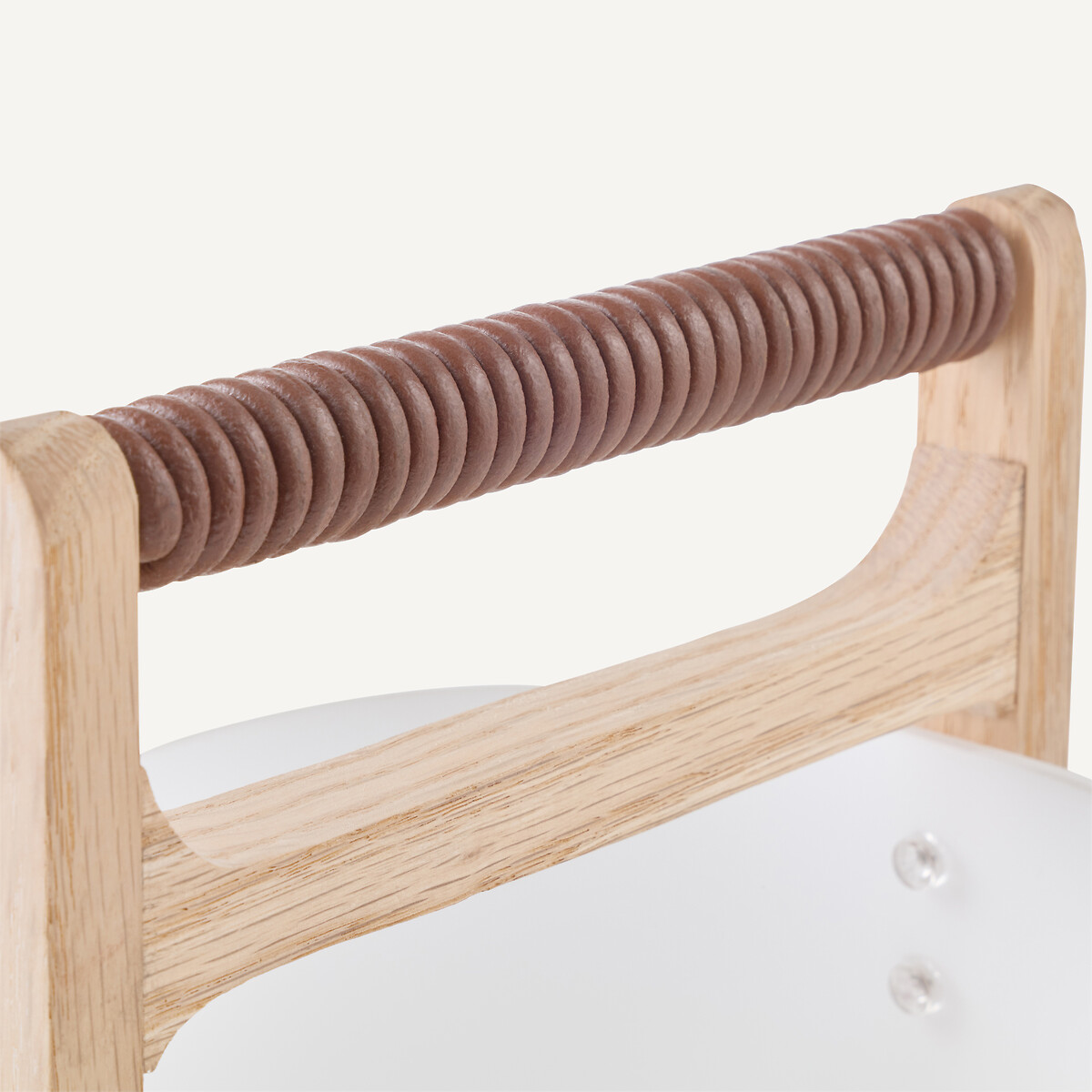 Lampe chêne massif et opaline, Fodéo opaline, AM.PM