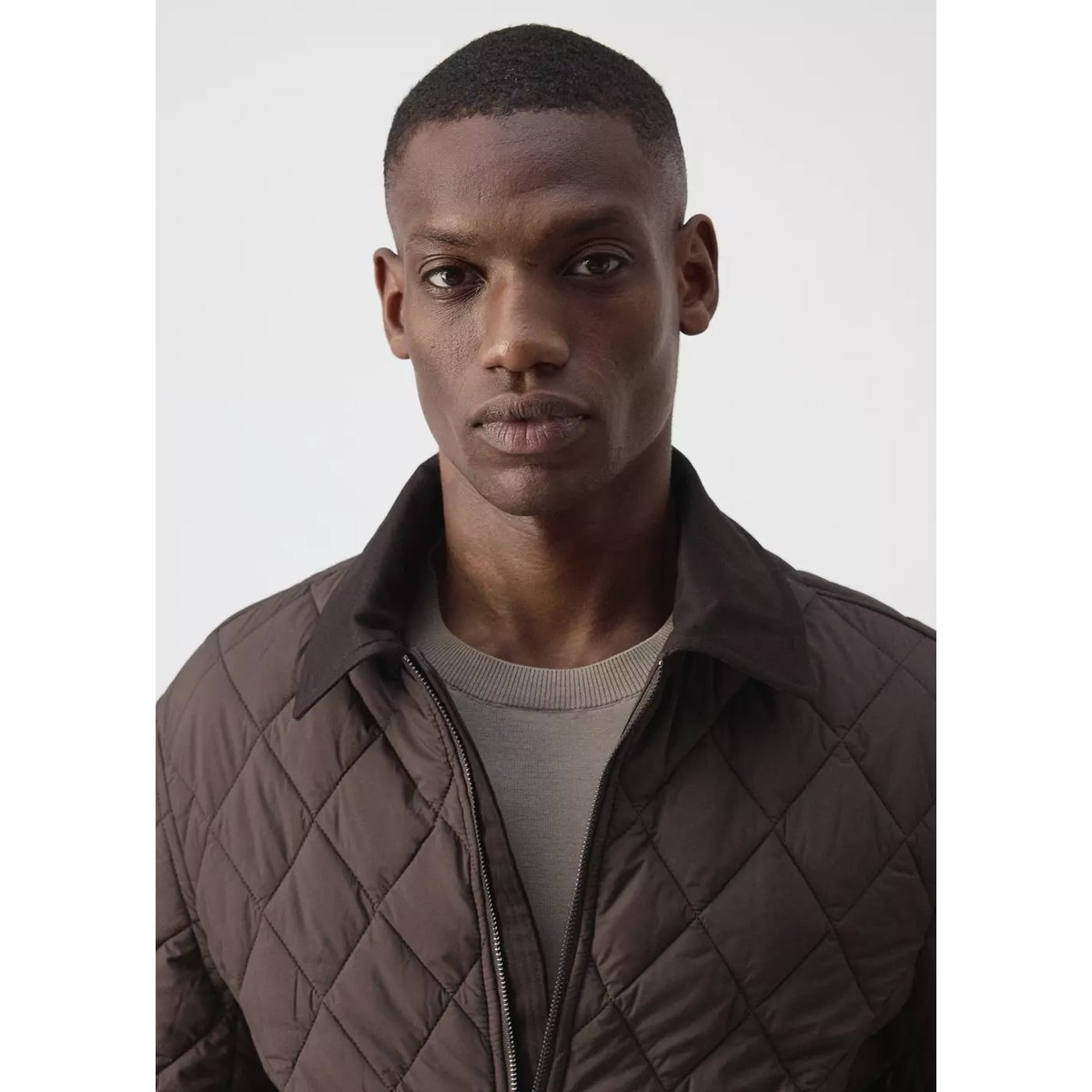 Veste matelassée hydrofuge marron, MANGO MAN