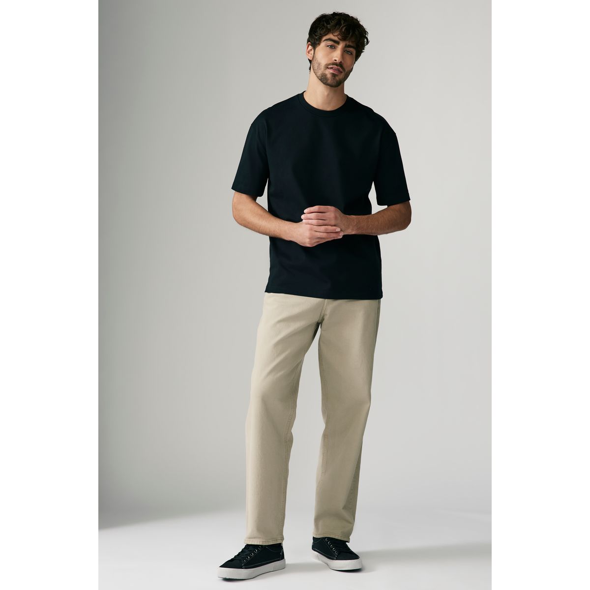 T-shirt noir, NEXT