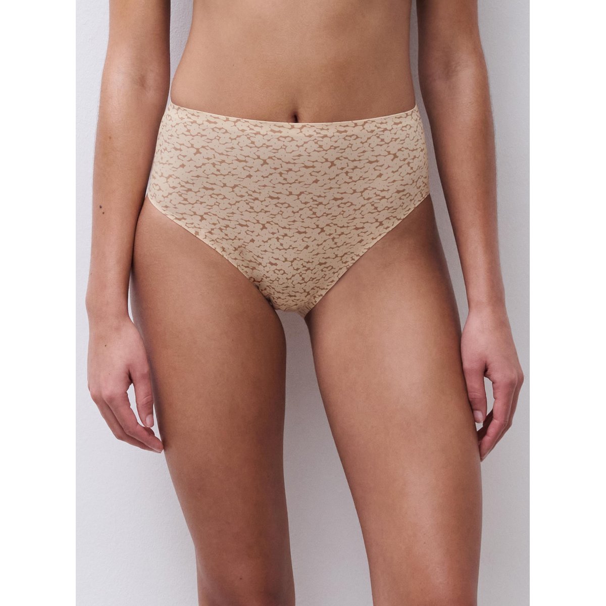 Culotte taille haute échancrée SOFTSTRETCH norah nude print, CHANTELLE