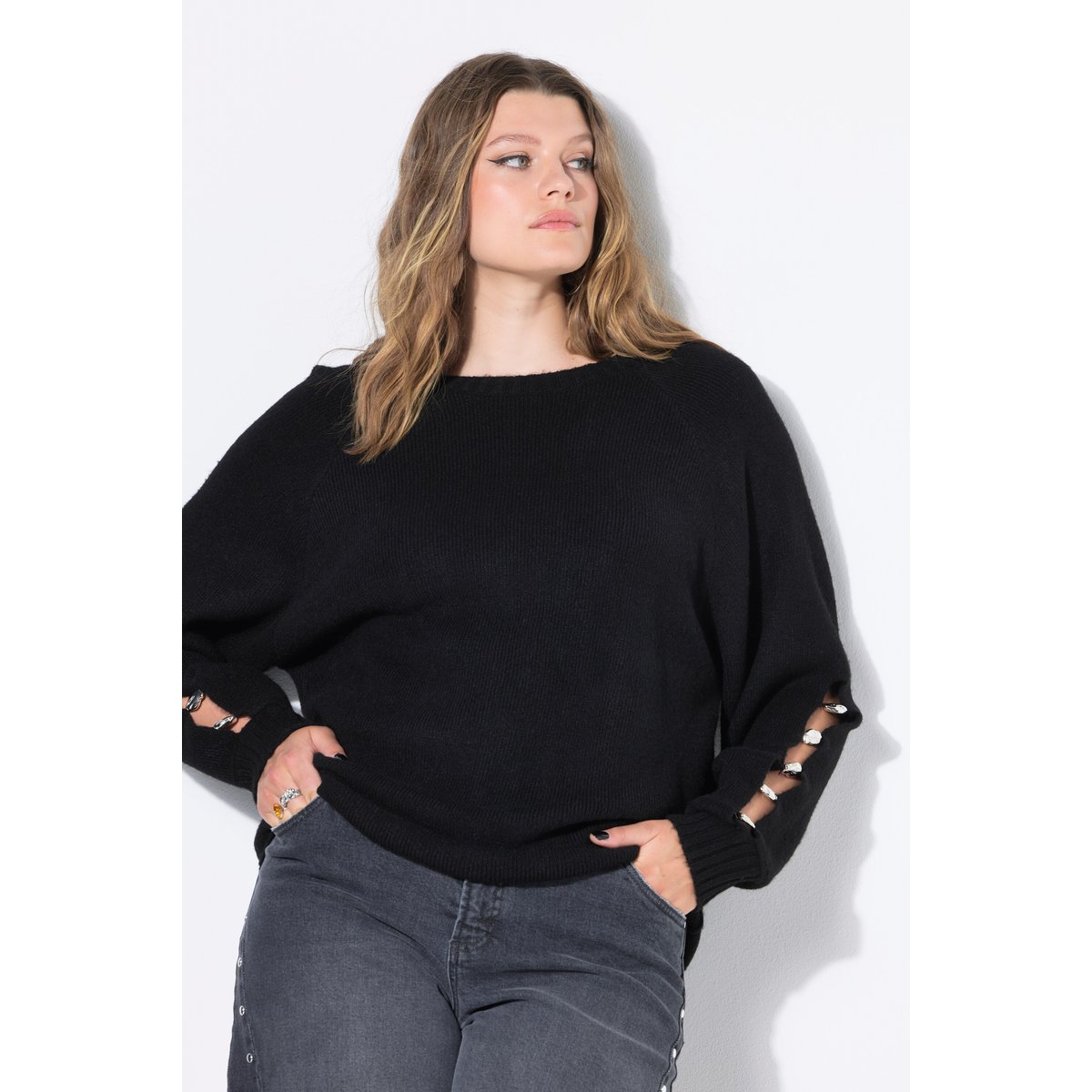Pull coupe Boxy Shape noir, STUDIO UNTOLD