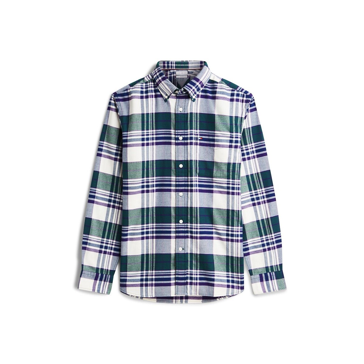 Chemise en flanelle carreaux vert, TOMMY HILFIGER