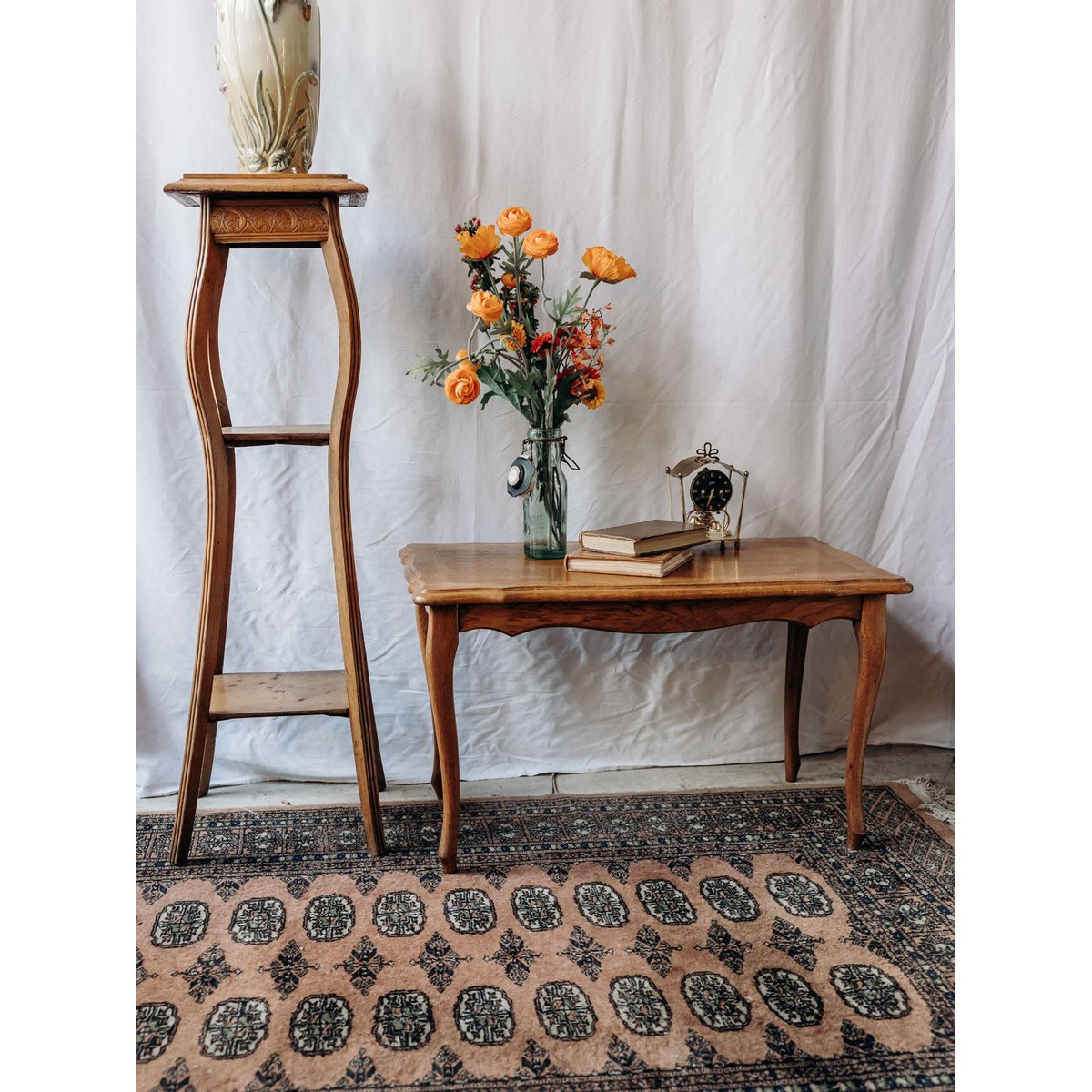 Table basse en bois clair Léonie N°338 - Bon état bois, DEBONGOUT