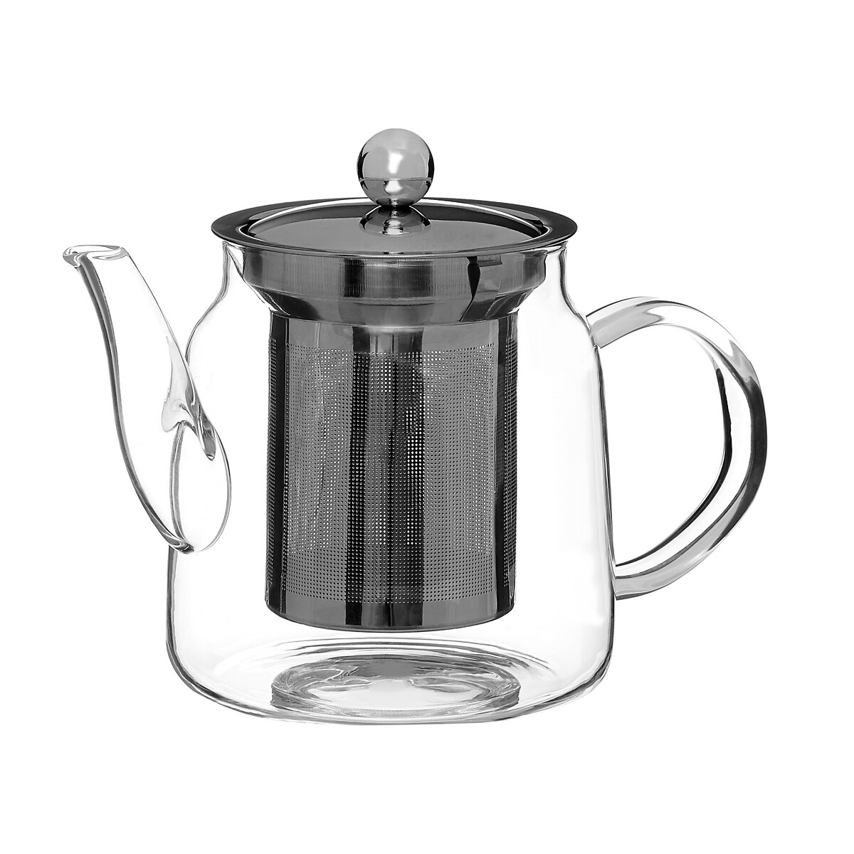650ml High Borosilicate Strainer Teapot silver-coloured, SO'HOME