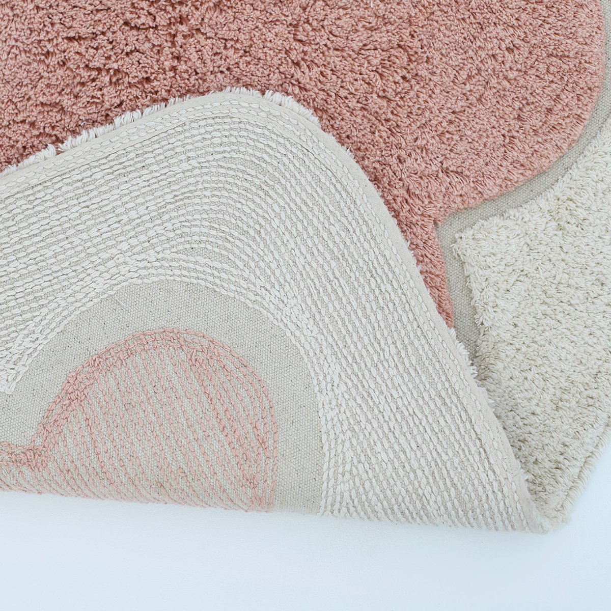 Tapis Alfonsina Blush couleur unique, NATTIOT