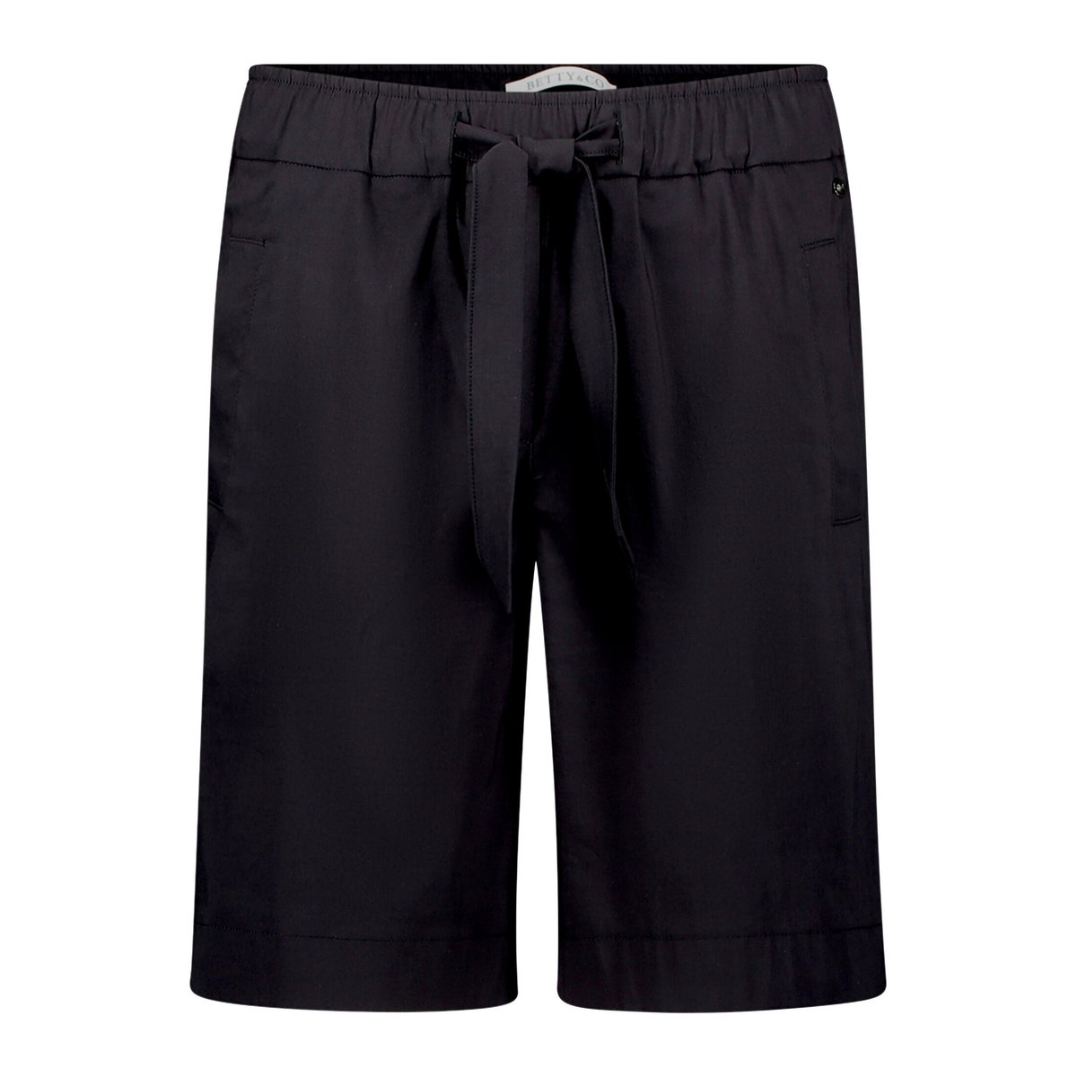 Bermuda à taille élastique noir, BETTY & CO