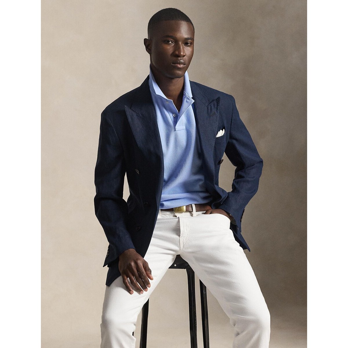 Polo iconique en coton piqué bleu clair, POLO RALPH LAUREN