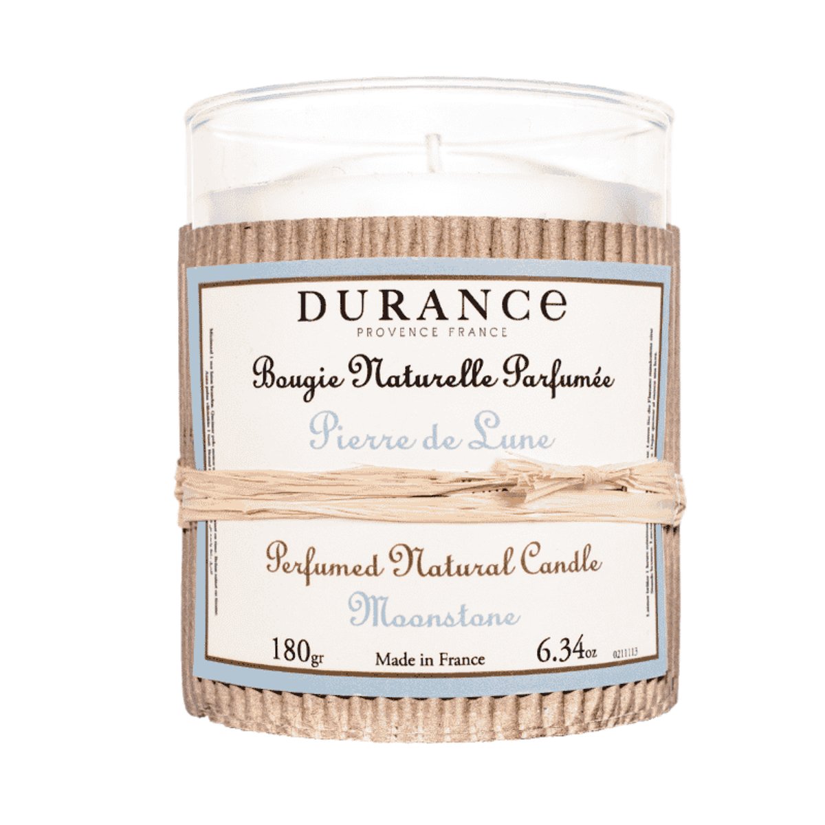 Bougie parfumée PIERRE DE LUNE couleur unique, DURANCE